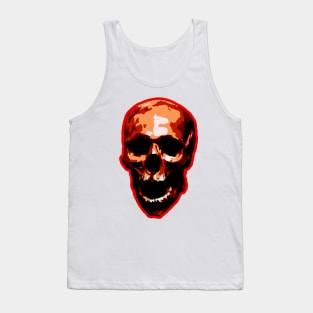 Zed The Red Dead Skeleton Head Tank Top